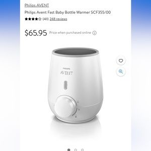 Phillips avent bottle warmer